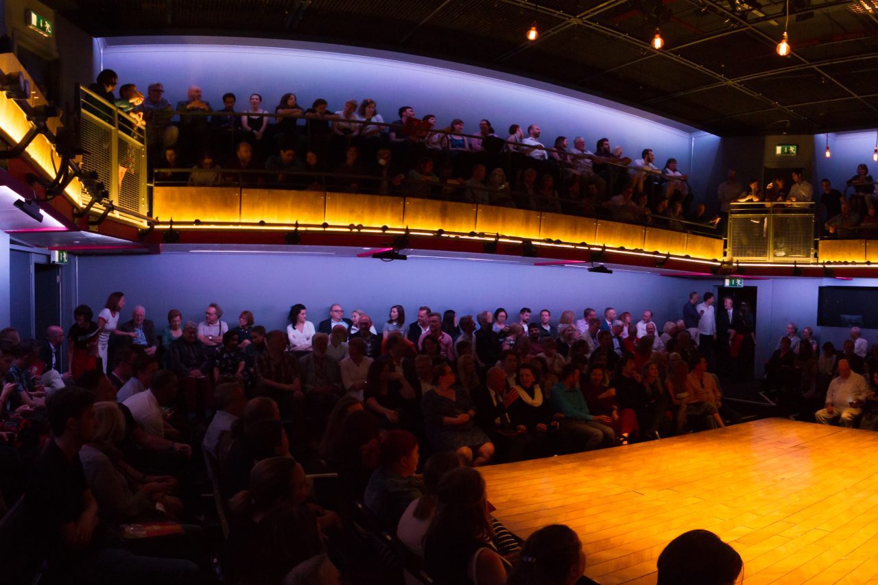 Park 200 Theatre Space with a full audience waiting for a play to begin