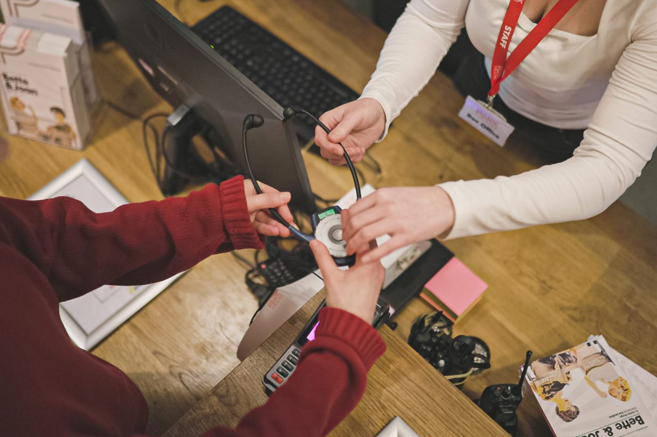 A headset for audio description and sound amplification